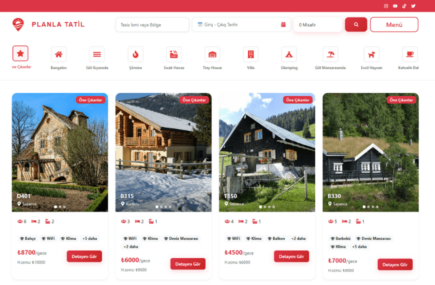 Planla Tatil Rezervasyon Sistemi - Alaylı Bir Yazılımcı Projesi